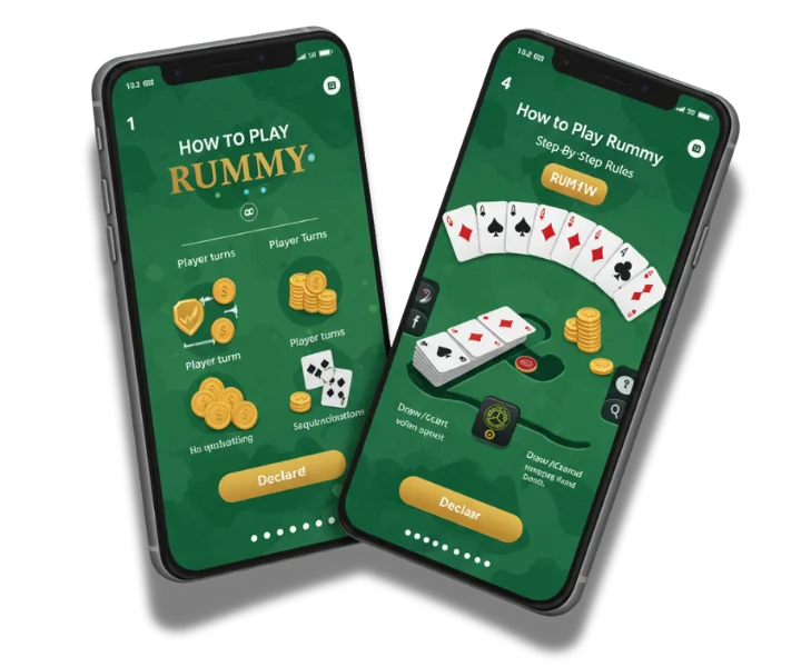 rummy rules step by step rules